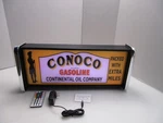 Conoco Gasoline Led Display Lighted Sign Lightbox Wall Hanging. Fixed Price $125.00.