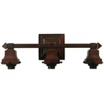 Meyda Lighting 3 18" Mission Mahogany Bronze Vanity Hardware - 24280. Fixed Price $223.20.