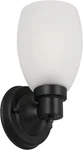 Lydia 1-LIGHT Wall Sconce, Matte Black Finish, Frosted Glass Shade, Dimmable Wit. Fixed Price $50.99.