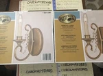 2 X Hampton Bay Estelle 1-LIGHT Champagne Finish With Glass Accents Wall Sconce. Fixed Price $79.99.