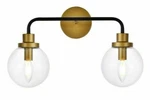 Wall Sconce Light Fixture Frosted Clear Glass Shades Bathroom Vanity Mirror 18". Fixed Price $172.85.