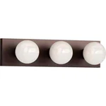 Volume Lighting 3-LIGHT Antique Bronze Vanity Bar Wall Mount W/ Sconce. Fixed Price $14.95.