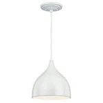 Murray Feiss P1316 Dutch Mini Pendant White + Free Luxrite Led Lightbulb. Fixed Price $14.00.