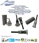 Action Led 12VDC 316 Stainless Steel Mini Watt Deck Light / Ww 3000K. Fixed Price $24.99.
