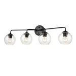 Millennium 9754-MB Transitional Four Light Vanity Black Finish. Fixed Price $89.99.
