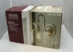 Home Decorators Collection Sconce Light Garridan Brushed Nickel Nob. Fixed Price $17.47.