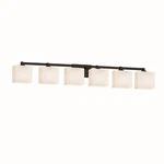 Justice Fusion Regency Light 7" Bath Bar, Matte Black FSN-8436-55-OPAL-MBLK. Fixed Price $658.00.