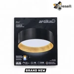 Artika Alton 13" 1-LIGHT Black Wood Led 3CCT Flush Mount Ceiling. Fixed Price $64.90.