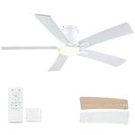 52 Inch Ceiling Fans With Lights And Remote, White Low Profile Fan, F.... Fixed Price $133.72.