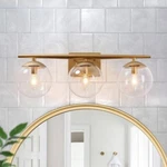 Uolfin Modern Gold Vanity Light Volta Bath Bar W/glass Shades. Fixed Price $50.00.