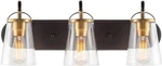 Kira Home Voltaire 24" Modern Farmhouse 3-LIGHT Vanity/bathroom RV-WB3633. Fixed Price $105.95.
