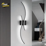 Modern Led Wall Light, 39INCH Black Indoor Sconce Lighting. Fixed Price $67.34.