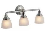 Kohler Devonshire 3 Light Brushed Nickel Bathroom Vanity Fixture. Fixed Price $178.57.