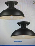 2 Pc/semi Flush Mount Ceiling, Industrial Close To Lighting Fixtures.... Fixed Price $34.99.