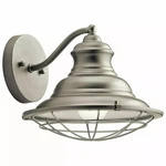 Kichler Clarkson Brushed Nickel Finish Arm Wall Sconce 10" Wide 1-LIGHT New. Fixed Price $28.49.