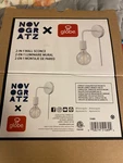 Brand New 1-LIGHT White Plug-in Or Hardwire Wall Sconce Globe Walter Novogratz. Fixed Price $20.00.