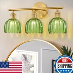 Linseeds Gold Bathroom Light Fixtures Over Mirror 3 Vanity. Fixed Price $97.98.