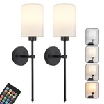 Battery Operated Wall Sconce Set Of Two,wireless Rechargeable Light With.... Fixed Price $124.08.