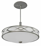 Afx Hudson Light Satin Nickel Chandelier/pendant Orig $420. Fixed Price $119.99.