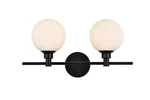 Elegant Lighting LD7317W19 Cordelia 2 10" Tall Bathroom - White. Fixed Price $72.60.