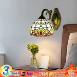 Vintage Tiffany Style Wall Lamp Stained Glass Sconce Light Fixture E27. Fixed Price $46.49.