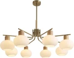 Flyrose 8 Lights Frosted Glass Ball Sputnik Chandelier. Fixed Price $190.99.
