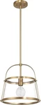 Robert Stevens - Fallon Vintage Metal And Clear Glass Ceiling Light, Gold (clf. Fixed Price $39.99.