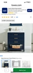 Design Element Affinity 31" Bath Vanity Blue With Carrara White Marble Top. Fixed Price $215.00.
