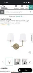 Capital Lighting Wall Sconce Antique Brass. Fixed Price $23.80.
