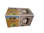 Hampton Bayexterior Led Wall Light Black Finish Frosted Ribbed Glass. Fixed Price $19.95.