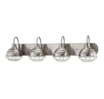 Millennium 5424-SN Restoration Four Light Vanity From Neo-industrial Collection. Fixed Price $179.99.