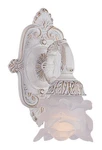 Crystorama Lighting Group 5221 Mayfield 10" Tall Wall Sconce - Off White. Fixed Price $110.40.