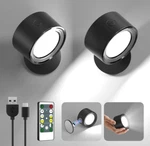 Lightbiz Wall Mount Led Lamps Remote Dimmer Bedside Rechargeable - New In Box. Fixed Price $23.00.