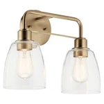 Kichler Meller 15.25" Two Lights Gold, Champ, Gld Leaf 2-LIGHT. Fixed Price $179.99.