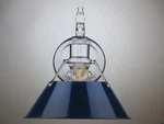 Golden Lighting Orwell 1-LIGHT Chrome With Navy Shade Wall Sconce 3306-1W Ch-nvy. Fixed Price $47.45.