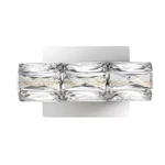 Home Decorators Keighley Integrated Led Chrome And Crystal Wall Sconce - C6360. Fixed Price $21.95.