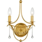 Crystorama 422-GA Metro Bath Wall Light In Antique Gold. Fixed Price $198.00.