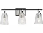 Progress Lighting P300482-009 Cassell 3-LIGHT Vanity Light, Brushed Nickel. Fixed Price $89.00.