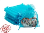 Thedisplayguys Turquoise Organza Bags 100 Pack. Fixed Price $20.00.