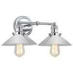 Jonathan JYL7424A June 17.5" Metal Shade Farmhouse 2-LIGHT, Chrome. Fixed Price $88.99.