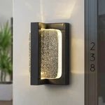 Oyipro 1-LIGHT Crystal Outdoor Led Bubble Glass Wall Sconce H-10.6 X W-6.2. Fixed Price $49.00.