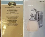 New Polished Nickel Wall Sconce Light Lockingwood By Hampton Bay #847238. Fixed Price $29.00.