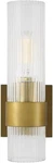 Generation Lighting Geneva 1 Wall Sconce Burnished Brass Clear Glass. Fixed Price $84.15.