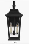 Warren 2-LIGHT Outdoor Wall Lantern OL15400 Fixture Black Visual Lighting. Fixed Price $174.30.