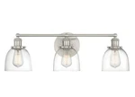 Home Decorators Collection Evelyn 26.75 In. 3-LIGHT Brushed Nickel Vanity. Fixed Price $59.99.