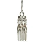 Framburg 1-LIGHT Satin Pewter/polished Nickel Adele Mini Pendant 4718SP-PN. Fixed Price $294.00.