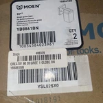 New Sealed 3PK Moen YB8861BN 90 Degree Brushed Nickel Bath Light Sconce. Fixed Price $185.07.