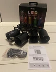 4 Led Wall Sconces String Lights Red Blue Green Yellow/orange By Vibe Fb-ulsl. Fixed Price $21.50.