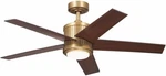 Brahm 48" Indoor Ceiling Fan With Led Light, Natural Brass Finish. Fixed Price $741.99.