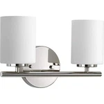Progress Lighting Replay 2-LIGHT Polished Nickel Modern Bathroom Vanity. Fixed Price $45.99.